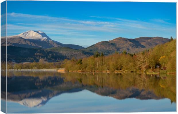 Loch Ard in winter Canvas Print by Paul Collis