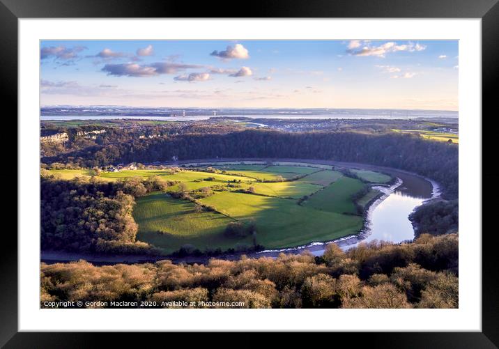 Wye Valley Chepstow, from Eagle's Nest Framed Mounted Print by Gordon Maclaren