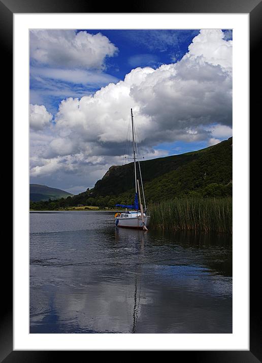 Boat On Derwentwater Framed Mounted Print by David Pringle