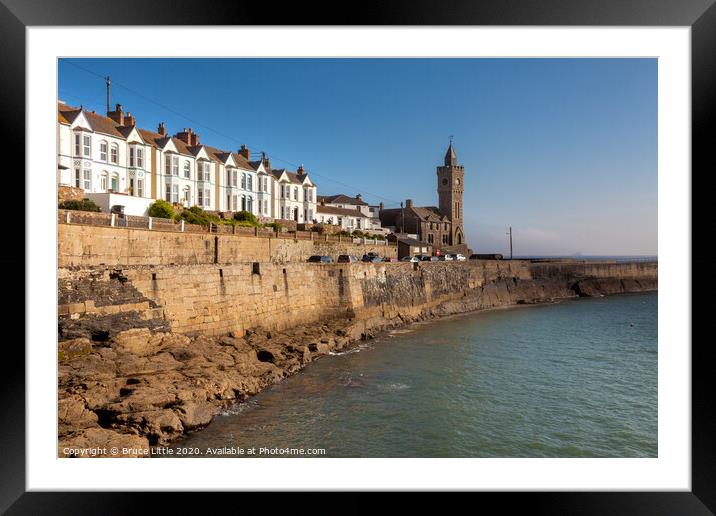 Porthleven View Framed Mounted Print by Bruce Little