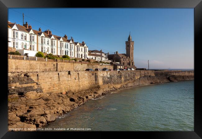 Porthleven View Framed Print by Bruce Little