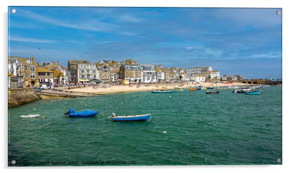 St Ives, Cornwall Acrylic by David Belcher