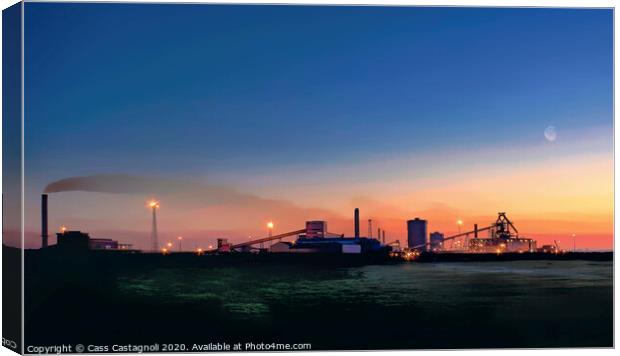 In the Steel of the Night Canvas Print by Cass Castagnoli