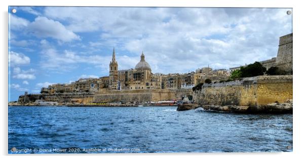 Valletta Malta Acrylic by Diana Mower