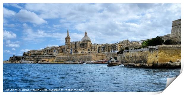 Valletta Malta Print by Diana Mower