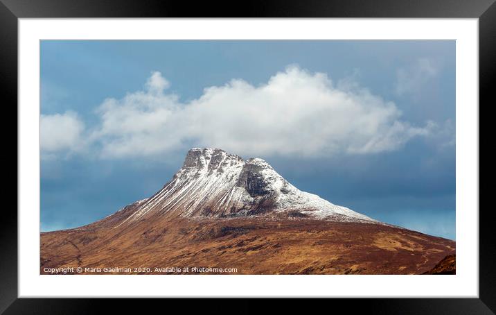 Clouds over Stac Pollaidh Framed Mounted Print by Maria Gaellman
