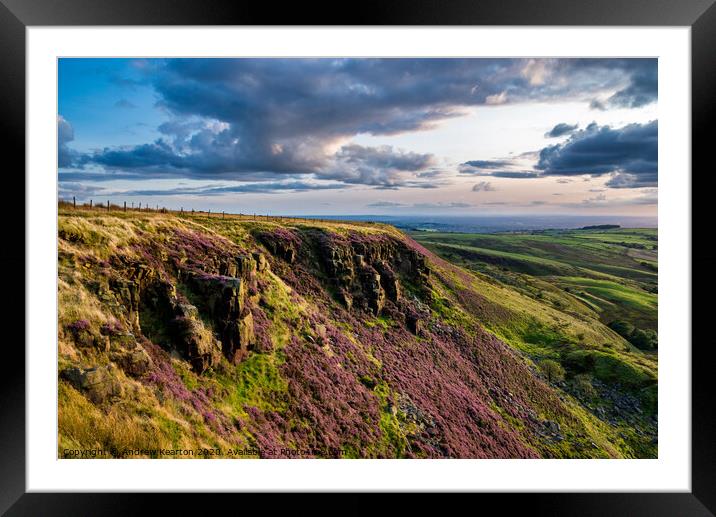 Coombes Edge, Charlesworth, Derbyshire Framed Mounted Print by Andrew Kearton