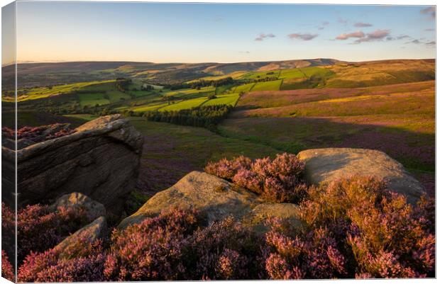 The Worm Stones, Glossop, Derbyshire Canvas Print by Andrew Kearton