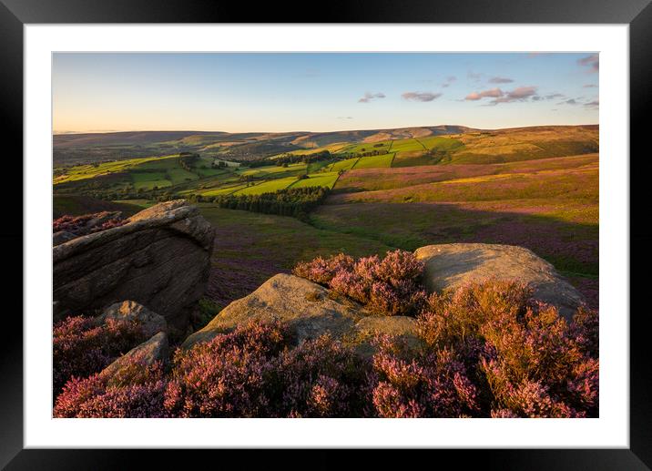 The Worm Stones, Glossop, Derbyshire Framed Mounted Print by Andrew Kearton