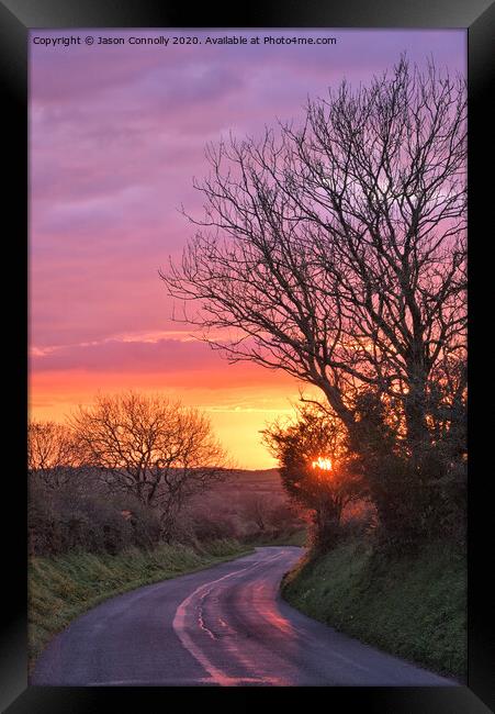 A Welsh Sunset Framed Print by Jason Connolly