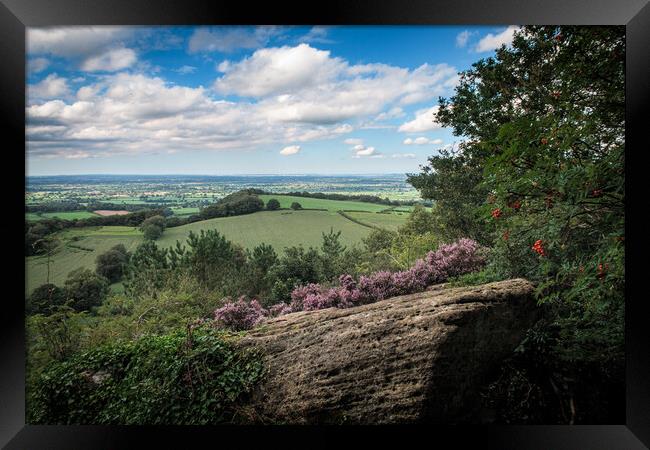 Overlooking the Cheshire Plain Framed Print by Wendy Williams CPAGB