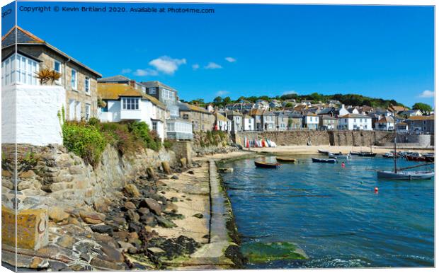 mousehole village cornwall Canvas Print by Kevin Britland