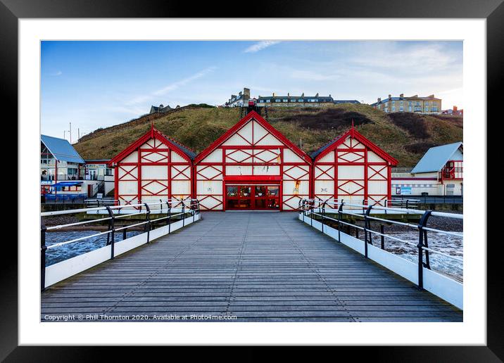 Saltburn Pier and Funicular railway No. 2 Framed Mounted Print by Phill Thornton