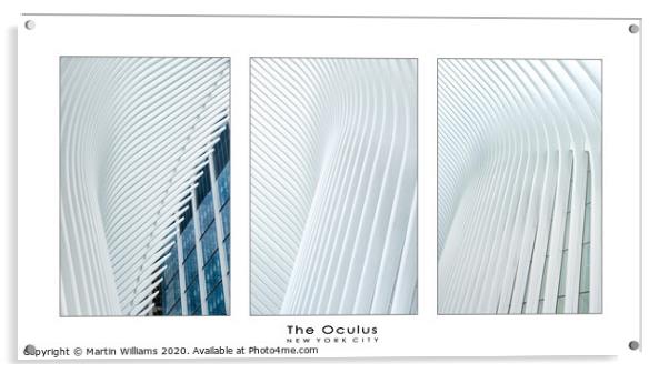 Triptych of Oculus abstracts Acrylic by Martin Williams