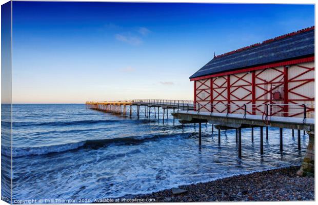 Saltburn-by-the-Sea Pier No. 2 Canvas Print by Phill Thornton