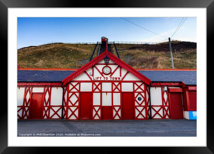 Saltburn Pier and Funicular railway No. 3 Framed Mounted Print by Phill Thornton