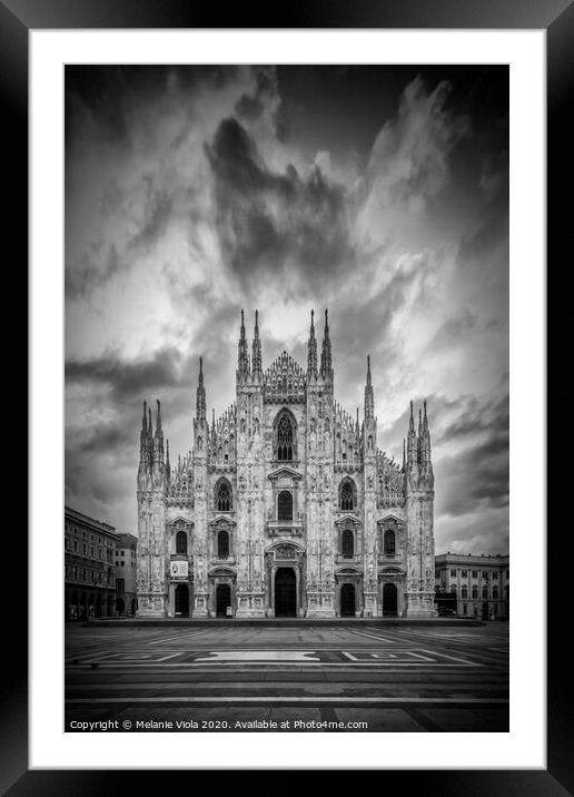 MILAN Cathedral Santa Maria Nascente Framed Mounted Print by Melanie Viola