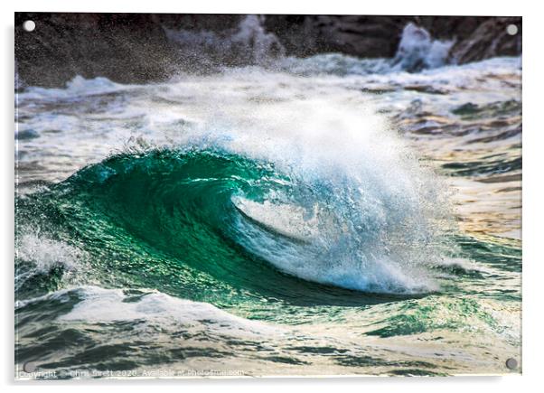 Ocean wave Acrylic by Chris Sirett