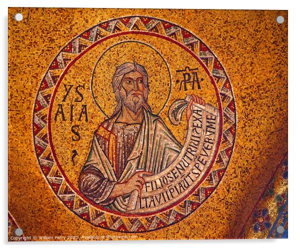 Saint Mark's Basilica Mosaic Venice Italy Acrylic by William Perry