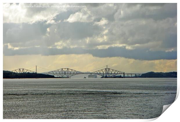 Firth of Forth Bridge Print by Laurence Tobin