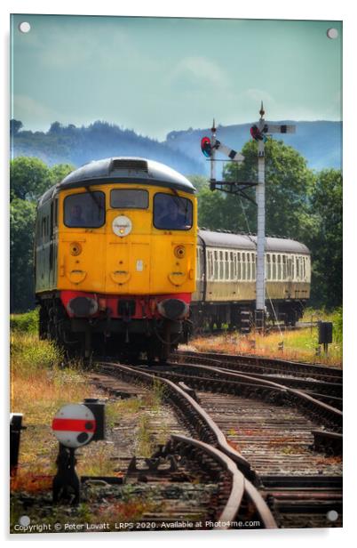 D5310 Sulzer Type 2 Diesel Loco Acrylic by Peter Lovatt  LRPS