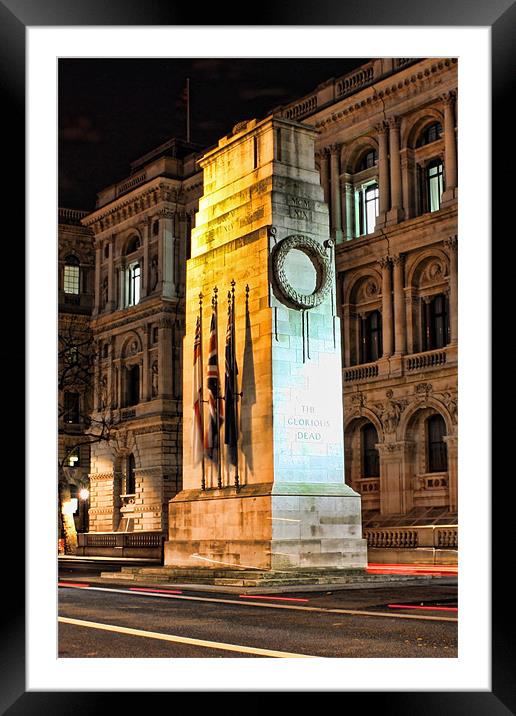 The Cenotaph, Whitehall Framed Mounted Print by Phil Hall