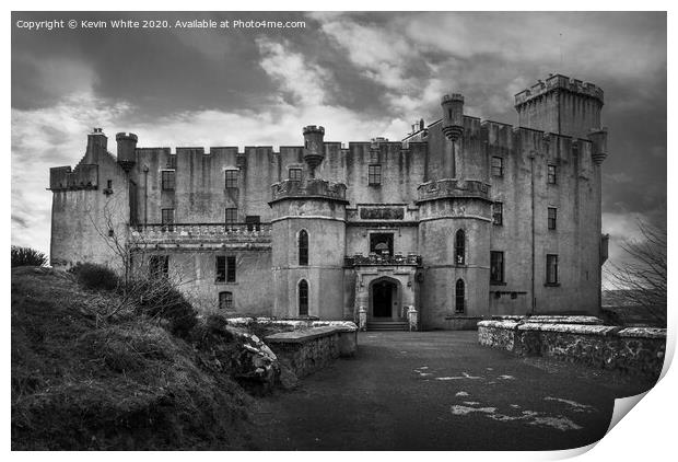 Dramatic Dunvegan Castle  Print by Kevin White