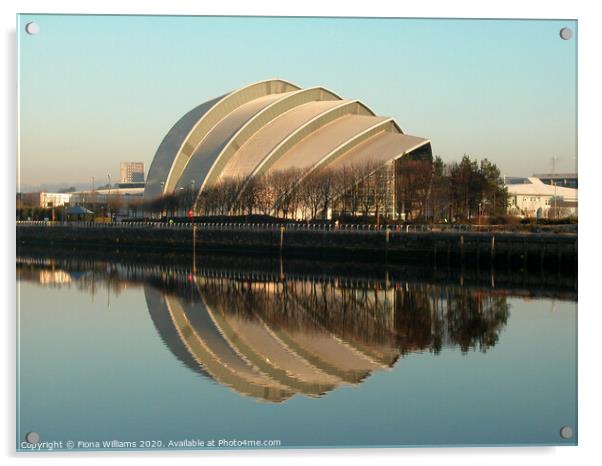 Armadillo and reflection in the River Clyde Acrylic by Fiona Williams