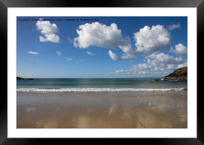 Clouds over Poldhu Cove Framed Mounted Print by Pete Hemington
