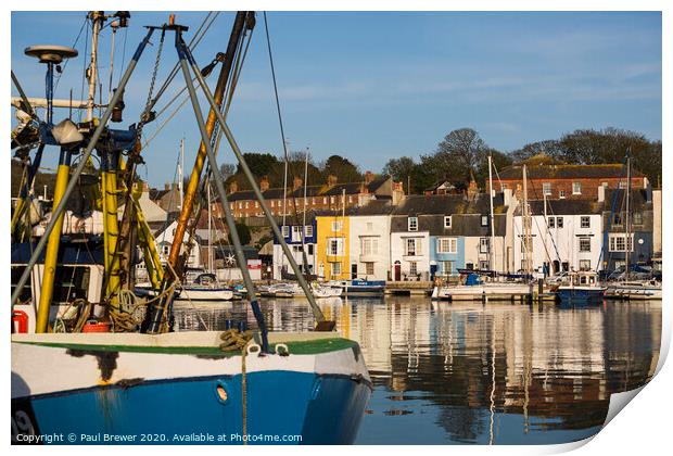Beautiful Weymouth Harbour Print by Paul Brewer