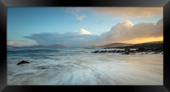 Borve Beach Sunrise Framed Print by Phil Durkin DPAGB BPE4