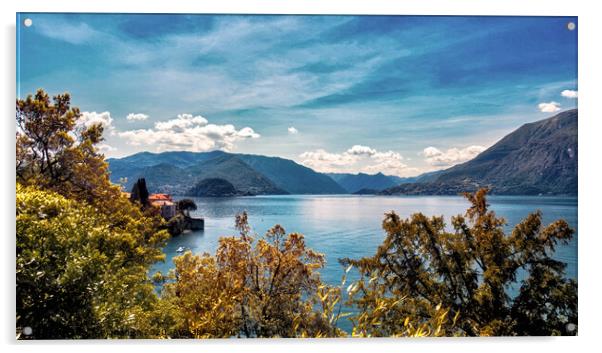 Lake Como from Ravenna Acrylic by John Biggadike