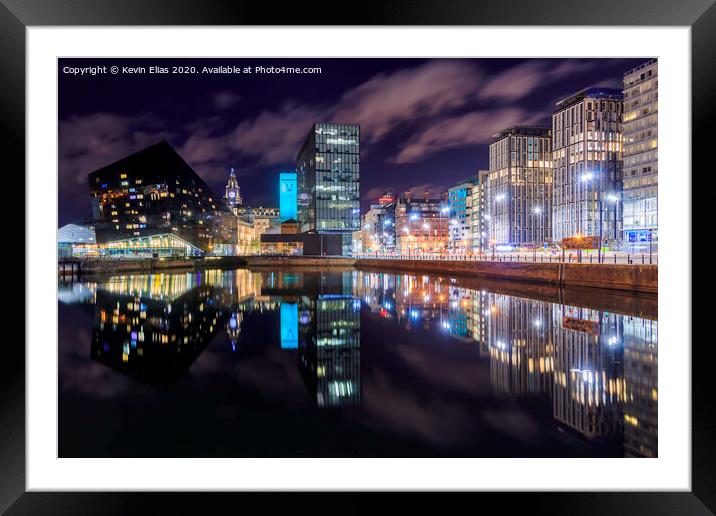 City lights Framed Mounted Print by Kevin Elias