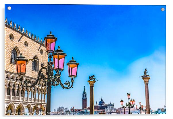 Saint Mark''s Square Doge's Palace Venice Italy Acrylic by William Perry