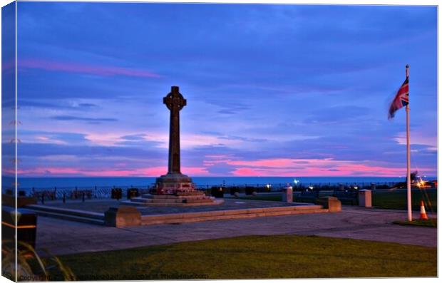 Sunrise at Seaham Canvas Print by sue jenkins