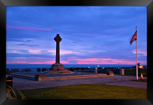 Sunrise at Seaham Framed Print by sue jenkins