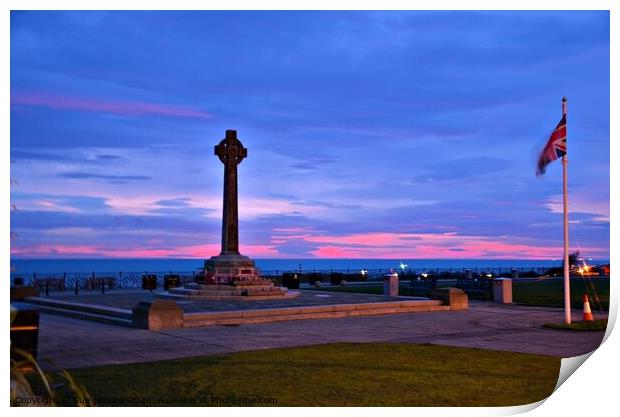 Sunrise at Seaham Print by sue jenkins