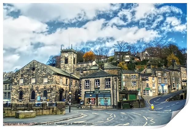 Holmfirth Print by Alison Chambers