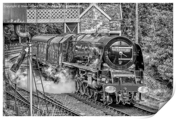 Duchess of Sutherland - Black and White Print by Steve H Clark