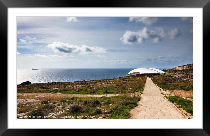 Mnajdra temples on malta Framed Mounted Print by Frank Bach