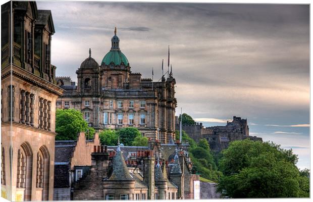 The view from the Scotsman Canvas Print by Tom Gomez