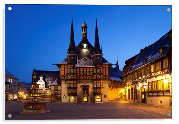 Wernigerode Town Hall Acrylic by Arterra 