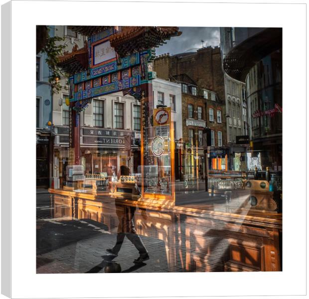 Chinatown Reflections Canvas Print by mark Smith