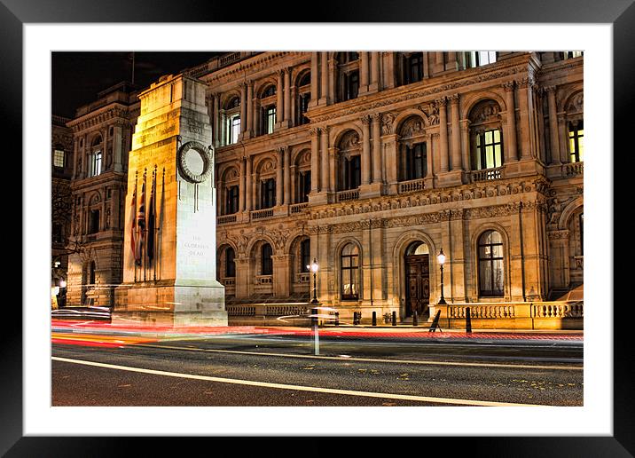 The Cenotaph and Whitehall, London Framed Mounted Print by Phil Hall