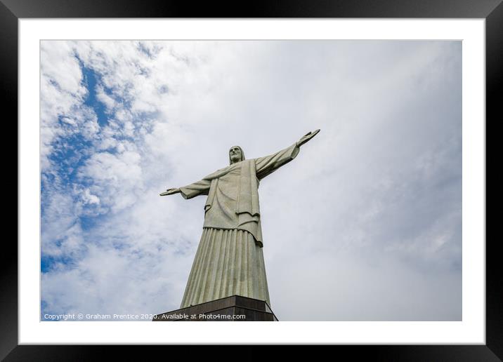 Christ the Redeemer, Rio Framed Mounted Print by Graham Prentice