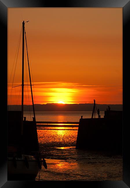 Musselburgh Harbour Sunset Framed Print by Keith Thorburn EFIAP/b