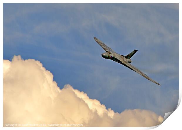 Avro Vulcan Print by Geoff Walker