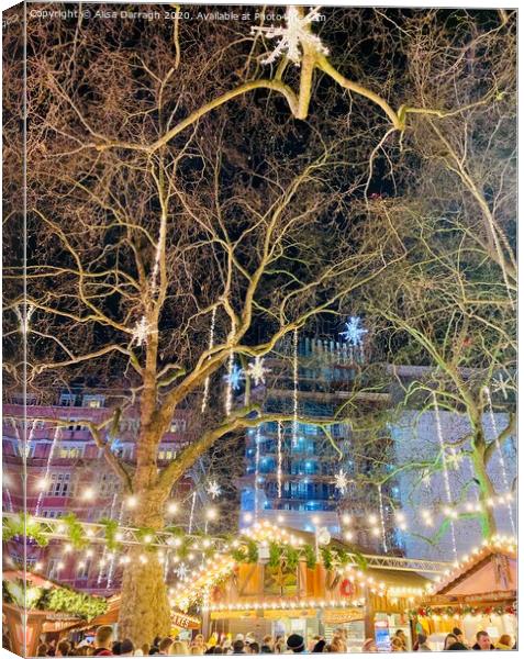 London Leicester Square Christmas Market Canvas Print by Ailsa Darragh