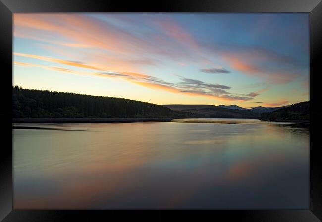 Pontsticill Reservoir Framed Print by Sandra Kepkowska