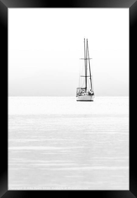 Solitude (Mono) Framed Print by Mike Byers